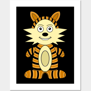 Cute Calvin and Hobbes Doll Posters and Art